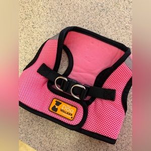 Pink dog harness
